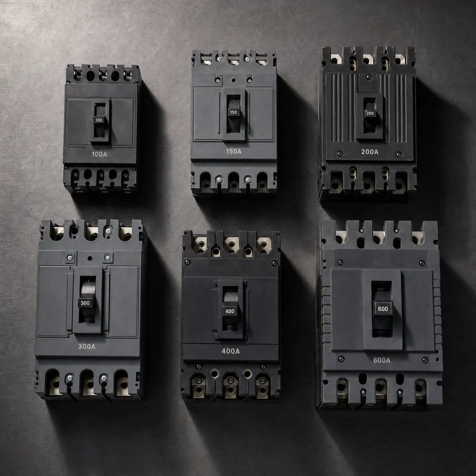 Various industrial circuit breakers we buy